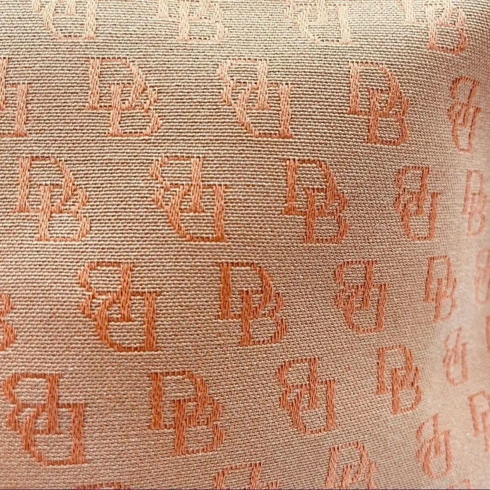 Vintage Dooney & Bourke Canvas Monogram Tote